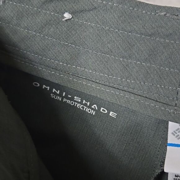 Columbia Omni-Shade Packable Skort Sun Protection Hiking Trail Skirt/Short Gray - Picture 10 of 13